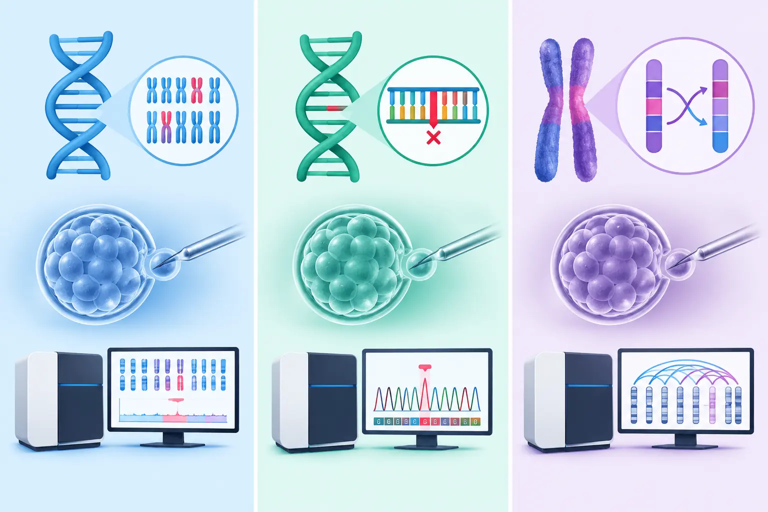 PGT-A vs PGT-M vs PGT-SR